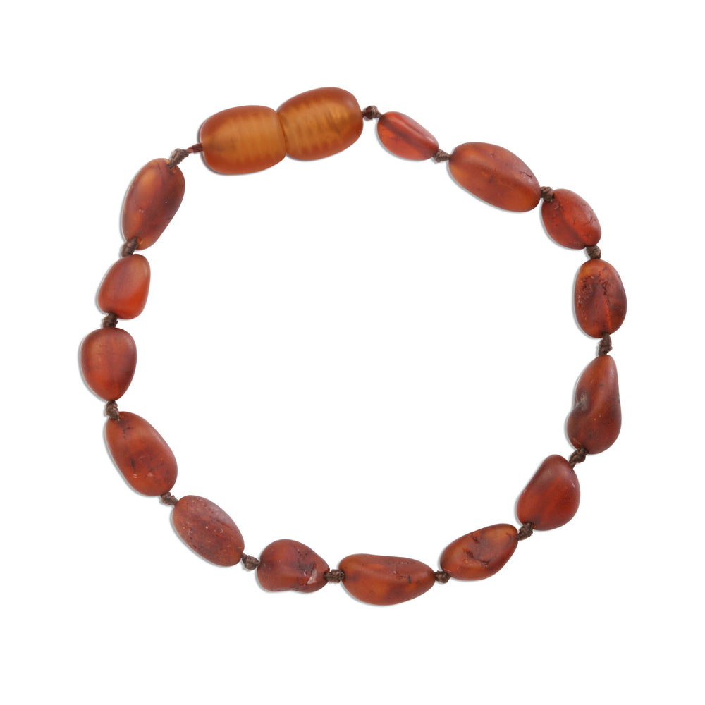 
                
                    Load image into Gallery viewer, Amber Teething Bracelet for Teething Babies and Toddlers (Light Cherry)
                
            
