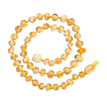 Amber Teething Necklace for Teething Babies or Toddlers (Lemon)