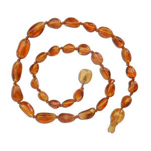 Amber Teething Necklace - Honey Polished (ATNP-Honey)