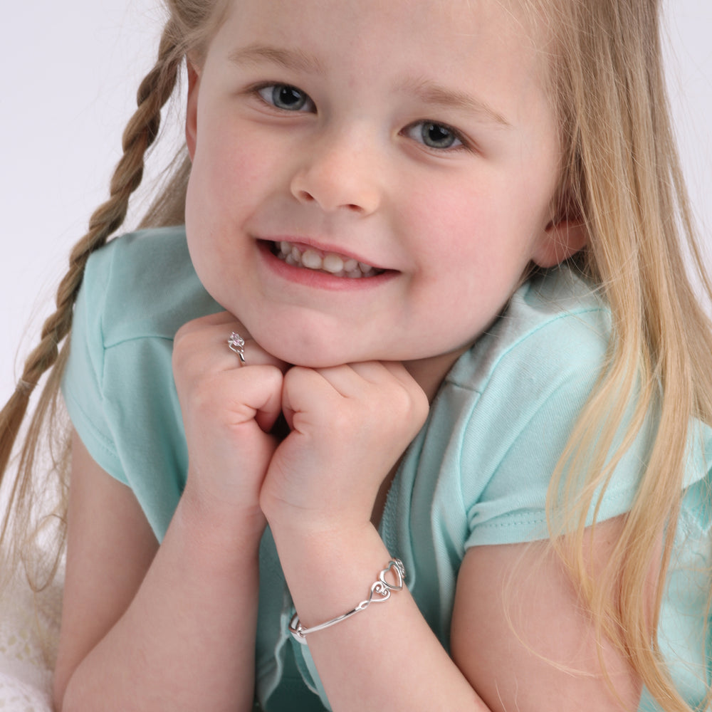 The Hannah - Children's Bracelet in Silver and Gold | Misuzi