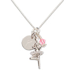 Sterling Silver Personalized Ballerina Necklace for Kids