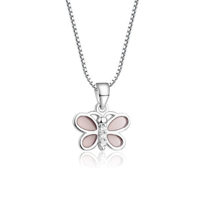 Sterling Silver Butterfly Necklace for Kids