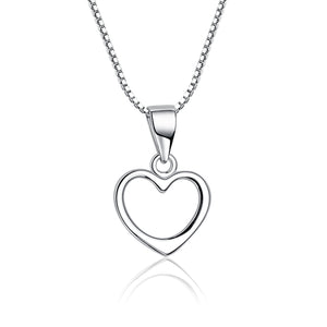 Girl's Tiny Heart Sterling Silver Necklace