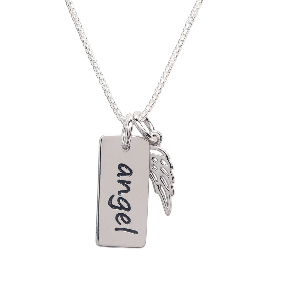 
                
                    Load image into Gallery viewer, Sterling Silver Angel Necklace (BCN-SS-Angel)
                
            
