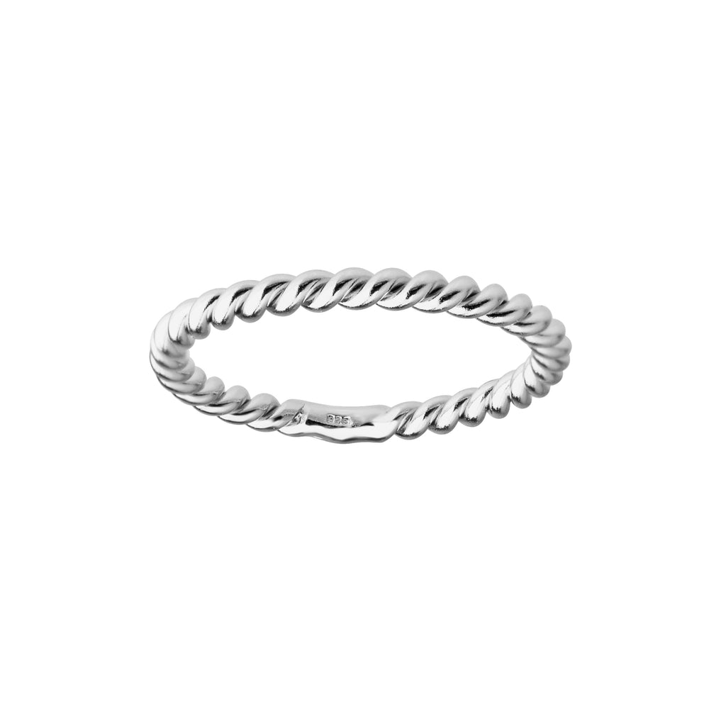 
                
                    Load image into Gallery viewer, Sterling Silver Twisted Rope Baby Ring for Kids and Women
                
            