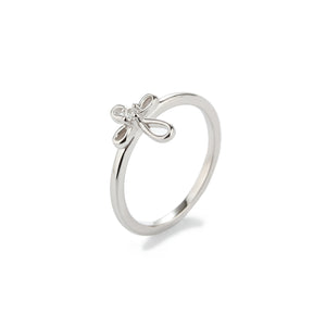 Sterling Silver Infinity Cross Baby Ring for Kids