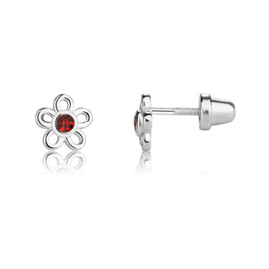 Minnie Mouse Birthstone Earrings for Kids by CRISLU  Platinum  shopDisney