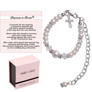 Baptism to Bride® Sterling Silver Baptism Bracelet