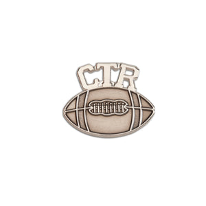 
                
                    Load image into Gallery viewer, LDS Baptism CTR Football Pin for Boys
                
            