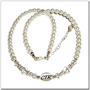 
                
                    Load image into Gallery viewer, CTR Necklace White Pearl for Girls
                
            