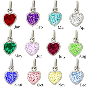 
                
                    Load image into Gallery viewer, Birthstone Heart Charm
                
            