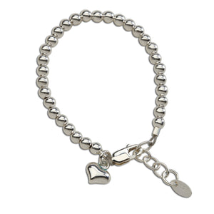 
                
                    Load image into Gallery viewer, Camry - Sterling Silver Heart Bracelet for Babies and Girls
                
            