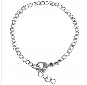 
                
                    Load image into Gallery viewer, Personalized Sterling Silver Charm Bracelet with 3 Charms for Girls
                
            