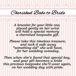 Cherished Babe to Bride Sterling Silver Baby Bracelet