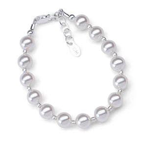 
                
                    Load image into Gallery viewer, Chunky Couture - Sterling Silver Bracelet with Pearls for Little Girls
                
            