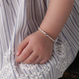 
                
                    Load image into Gallery viewer, Destiny - Sterling Silver Pearl Baby Bracelet for Kids
                
            