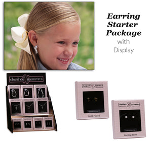 Sterling Silver Earring Start-up Package with Display
