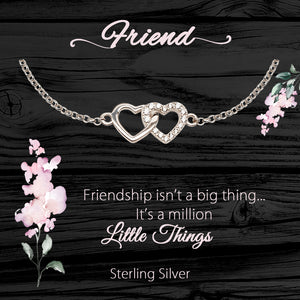 Sterling Silver Meaningful Necklace and Bracelets for Friendship Gift