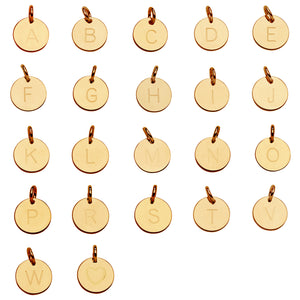 
                
                    Load image into Gallery viewer, 14K Gold Initial Charms
                
            