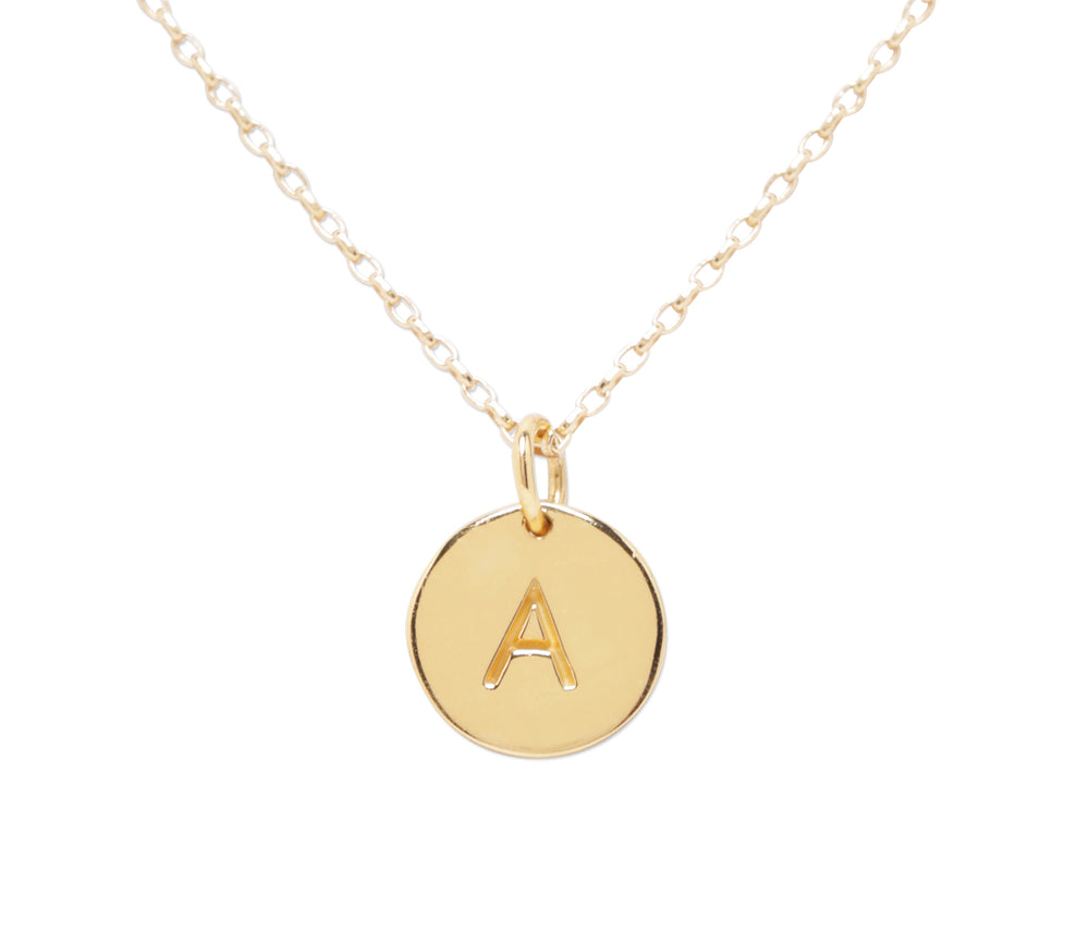 14K Gold-Plated Personalized Initial Necklace