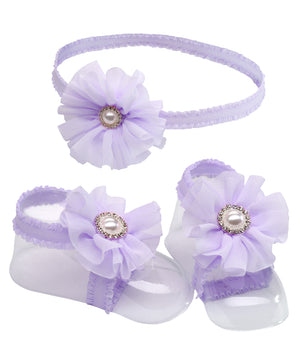 
                
                    Load image into Gallery viewer, Baby Barefoot Sandal and Headband Set (KSG-121-BFS)
                
            