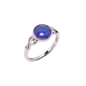 Sterling Silver Color Changing Mood Ring for Children and Women 3