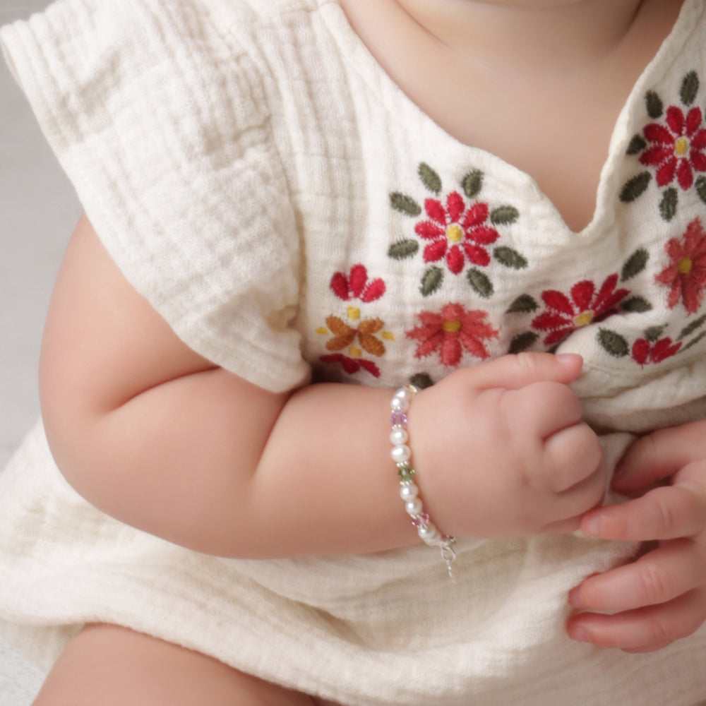 Sterling Silver New Arrival Multi-Color Baby Bracelet for Infant Girl Gift