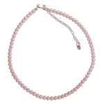 Pink Simulated Pearl Necklace