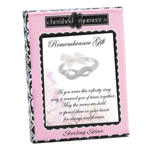 
                
                    Load image into Gallery viewer, Remembrance Sympathy Gift Infinity Ring
                
            