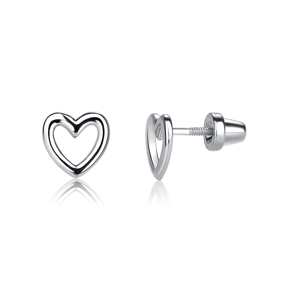 Silver Heart Earring – DeGrandpre Jewelers