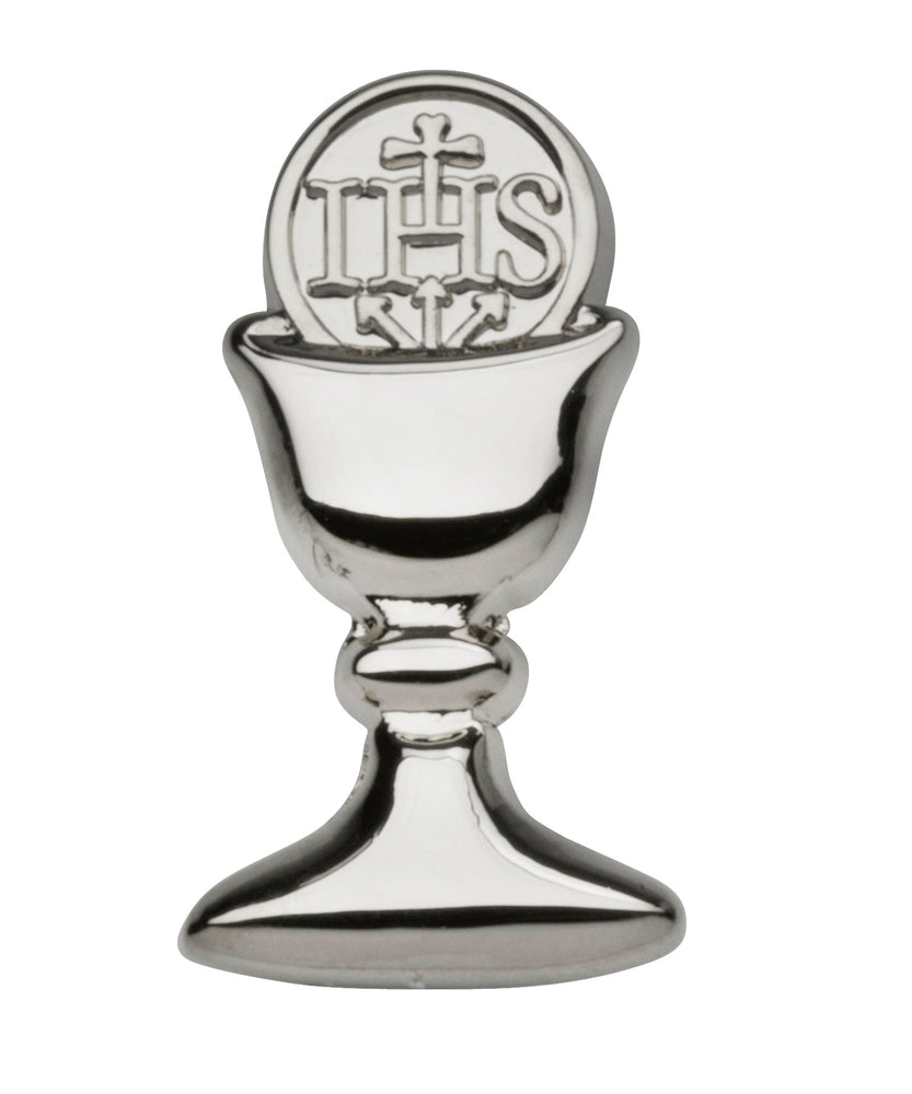 
                
                    Load image into Gallery viewer, Silver chalice tie pin for First Communion Pin
                
            