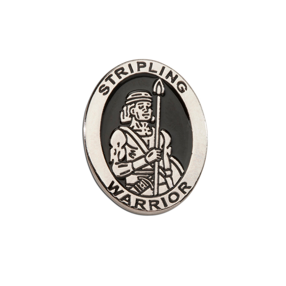
                
                    Load image into Gallery viewer, LDS Missionary Tie w/Stripling Warrior Pin (Black Stripe)
                
            