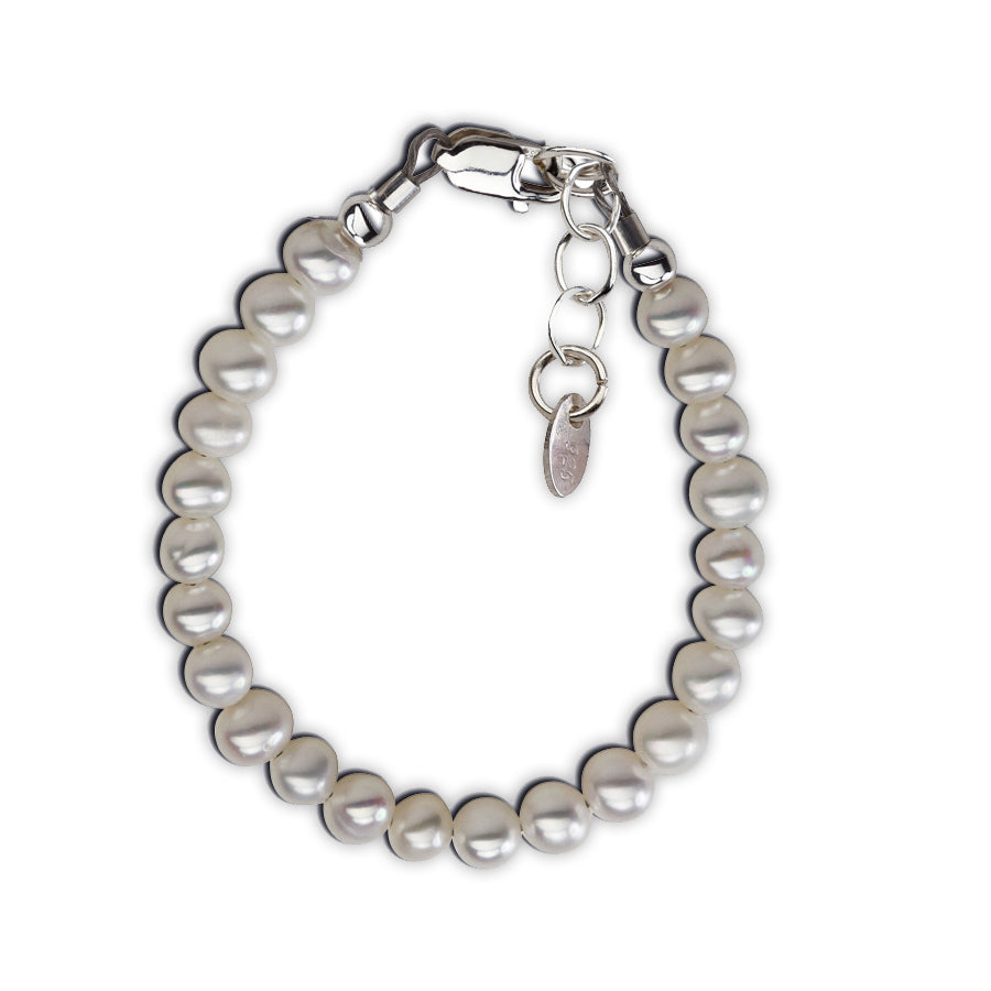 Zoey - Sterling Silver Freshwater Pearl Baby Bracelet for Kids